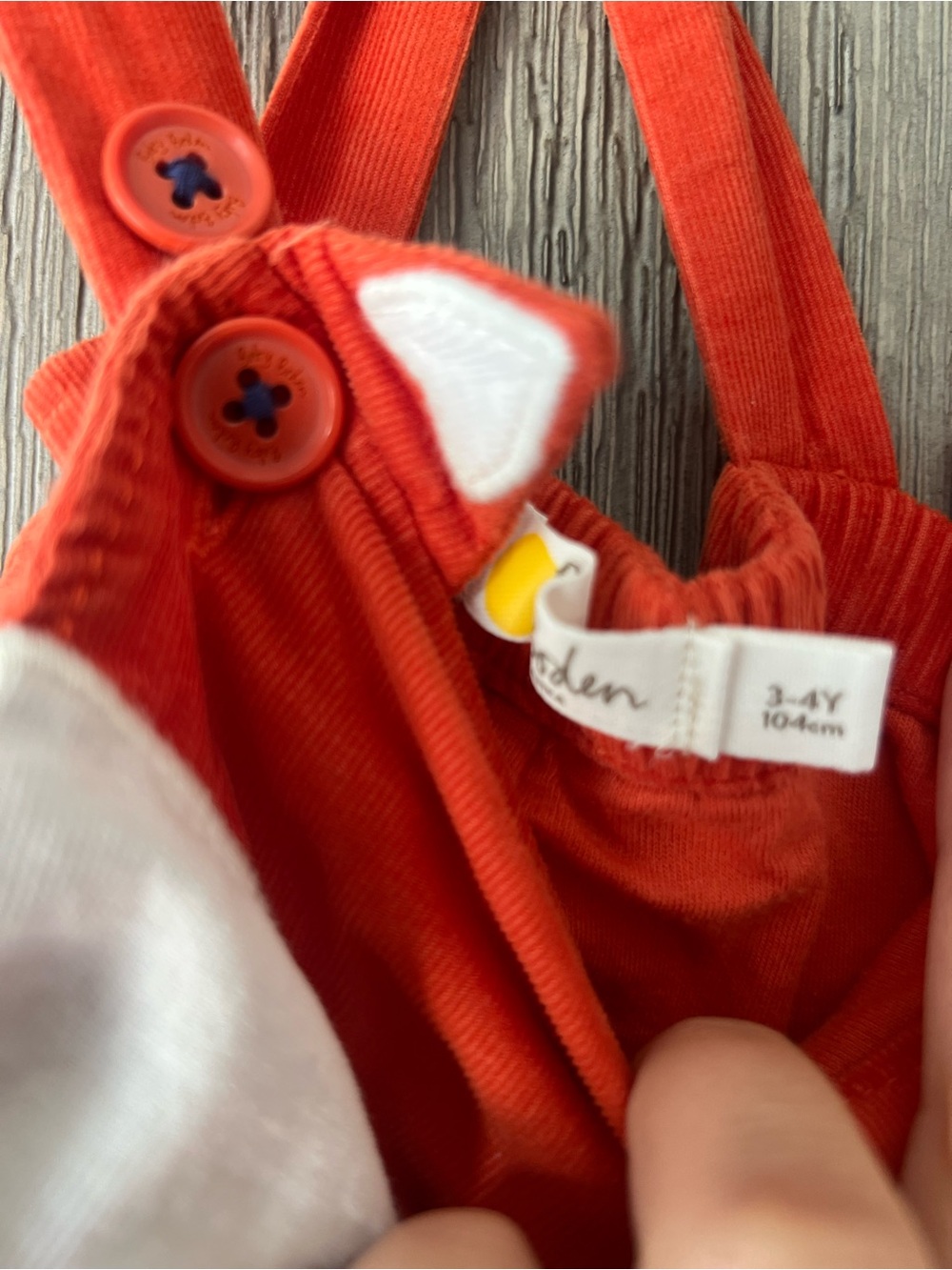 Boden Fox Overalls for Kids - Picture 3 of 3